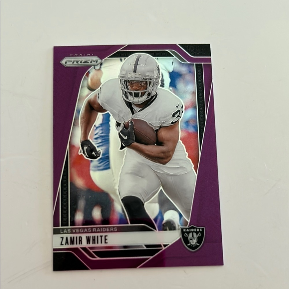 2024 Panini Prizm Las Vegas Raiders Zamir White Trading Card - BRAND NEW